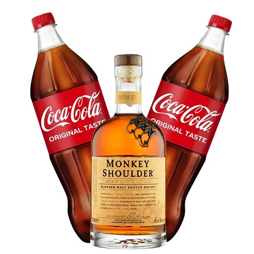 Monkey Shoulder Whisky with Coca-Cola Mixer